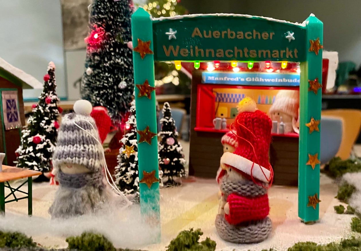 Weihnachtsmarkt des Adventsfahrtages in Auerbach