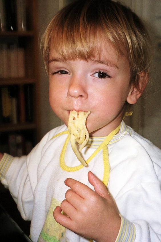 Spagetti schmecken gut